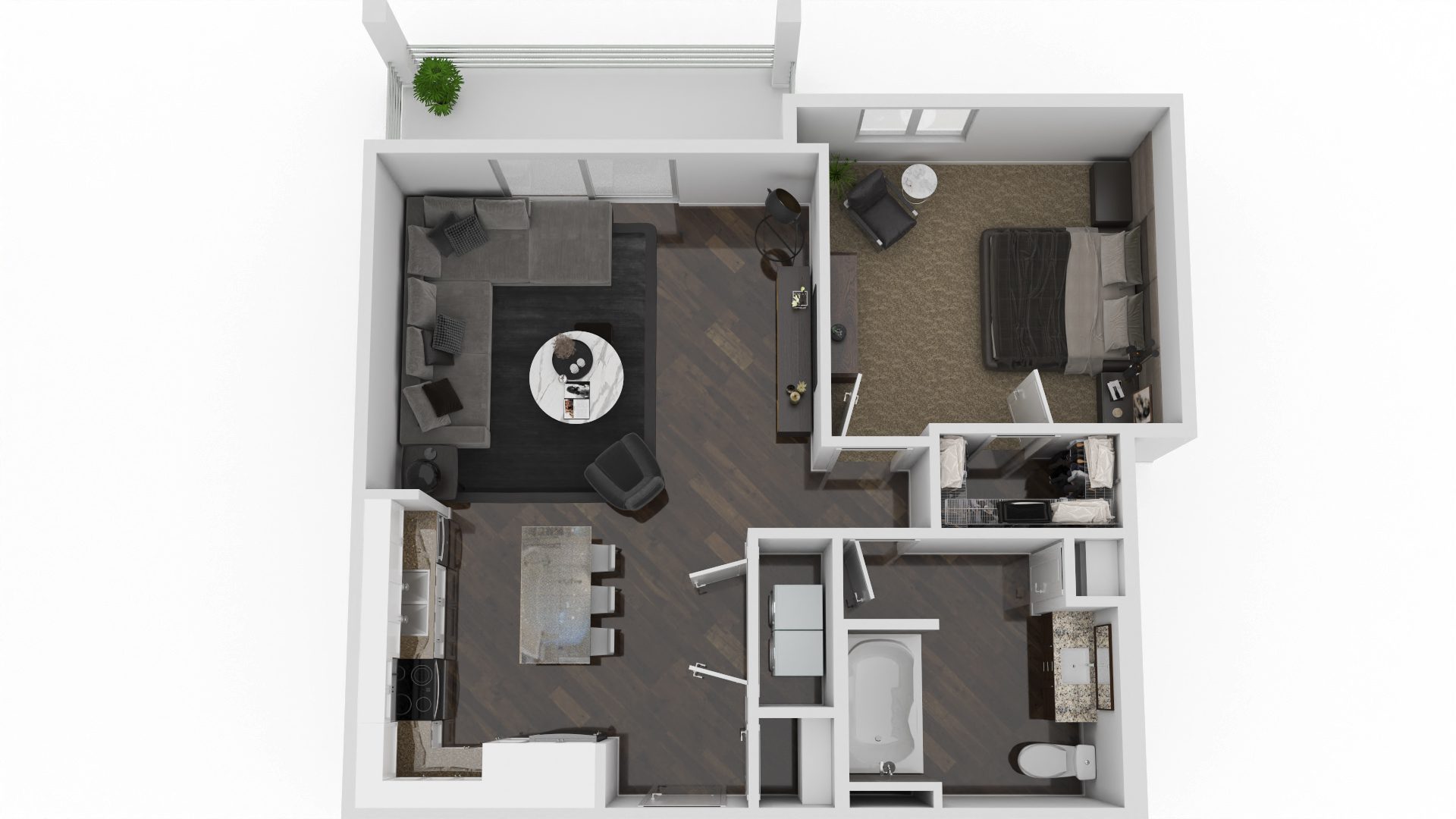 1 Bedroom - Apartment C
