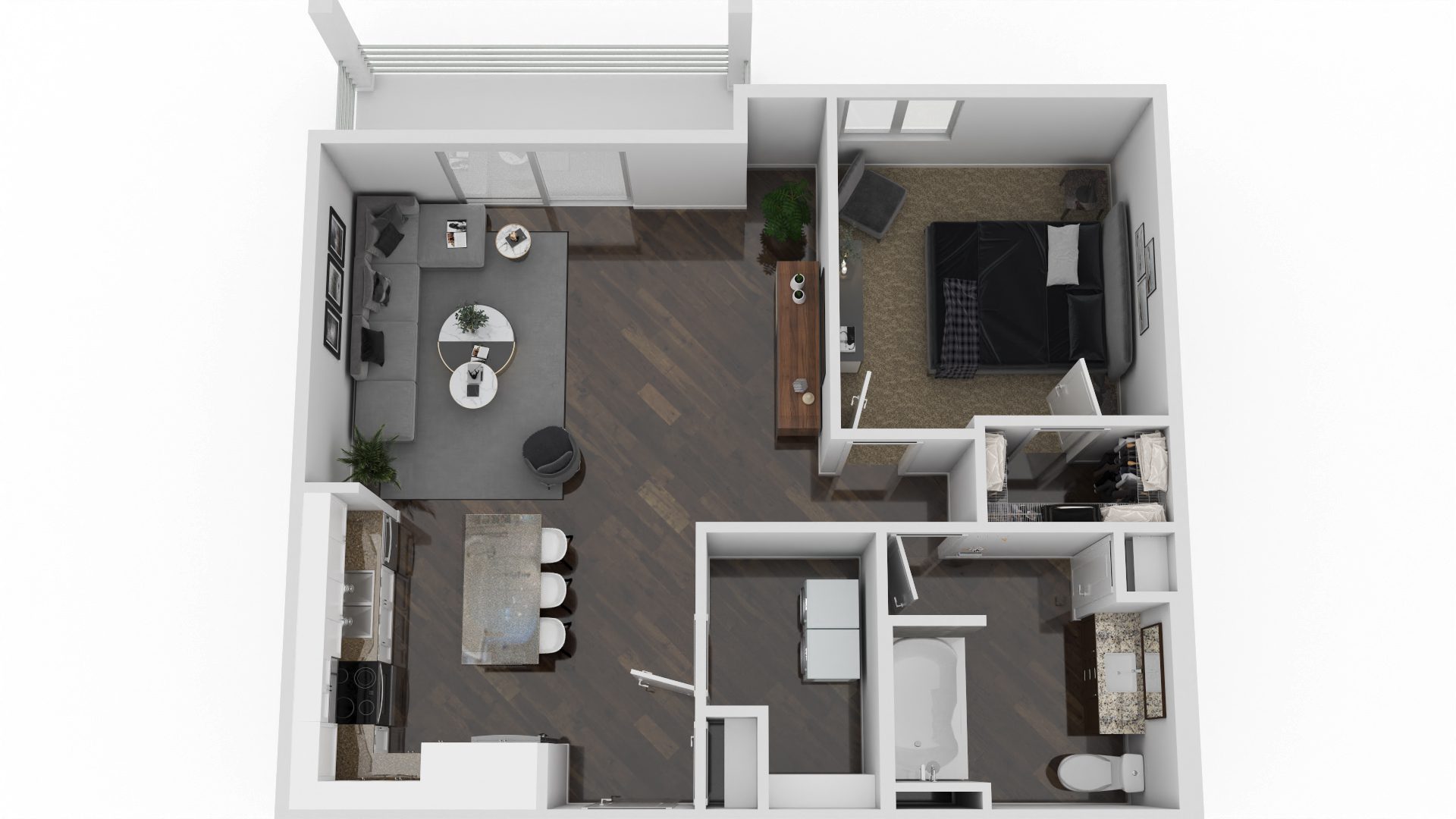 1 Bedroom - Apartment D